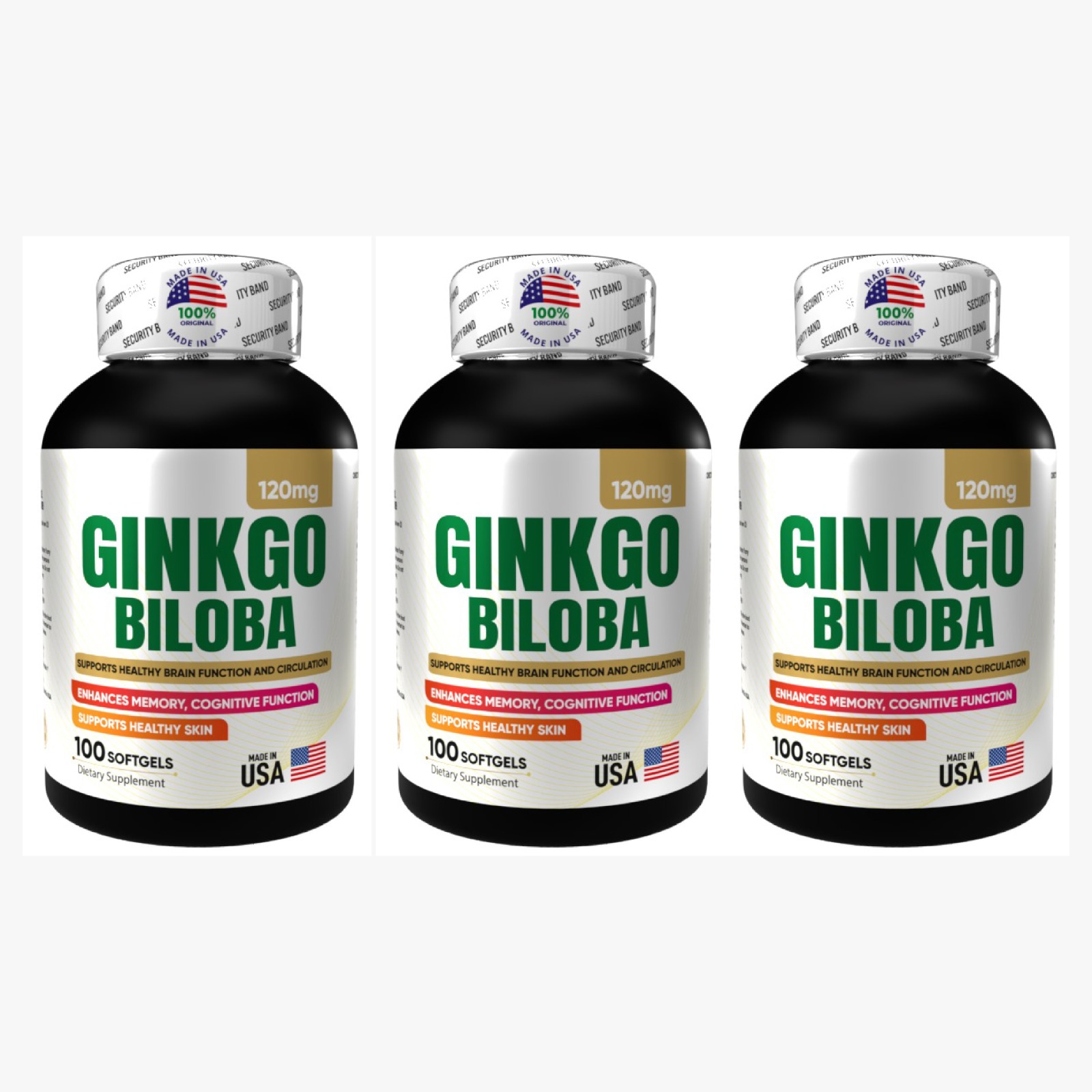 Ginkgo biloba 100 sofg combo x 3 und